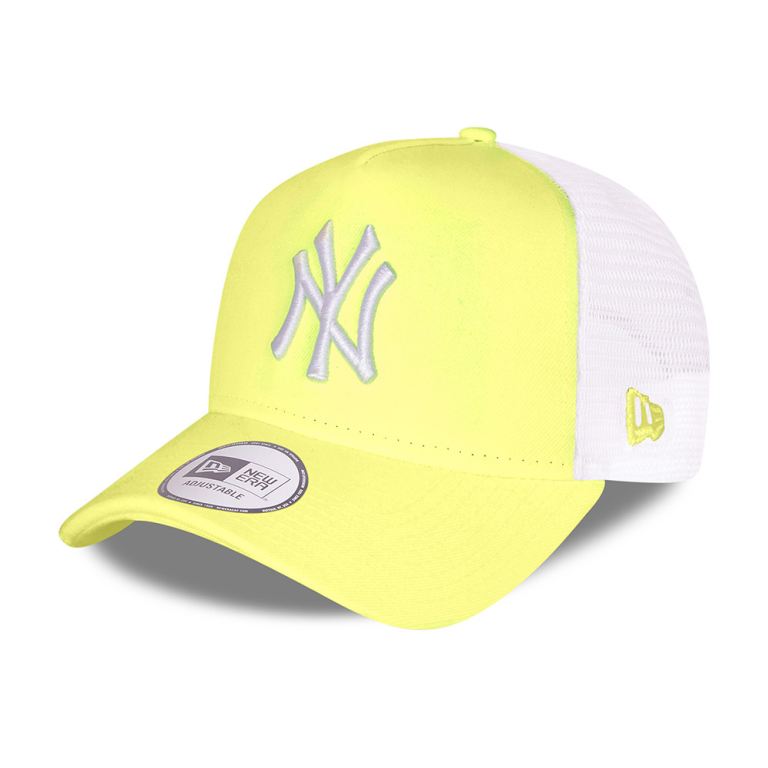 Gorras New Era Mlb Amarillos - New York Yankees Tonal Mesh A-Frame Trucker 69725HSKR